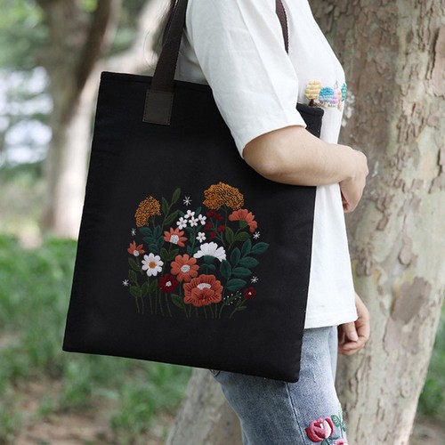 Borsa tote tela - kit, ricamo