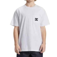T-Shirt da Uomo Dc Shoes Star Pocket Tee White taglie da S a XL