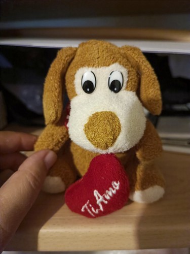 Peluche cane cagnolino cuore - peluche,