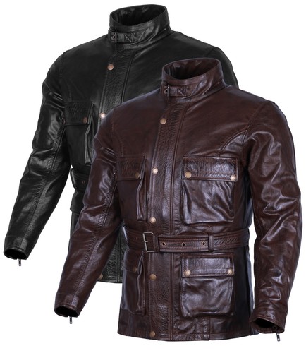 Giacca pelle cerata vintage