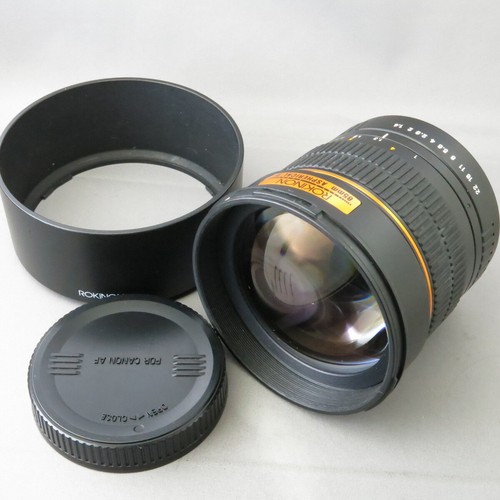Rokinon 85mm for canon - 85mm, f1.4