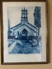 Bepi Liusso, pittore friulano (1911-1993);monocromo ad olio; chiesa S,Eufemia 