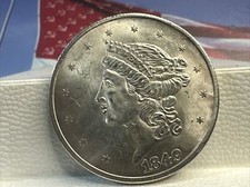 MONETA TWENTY DOLLARS 20 DOLLARI 1849 COPY UNITED STATES AMERICA RARA