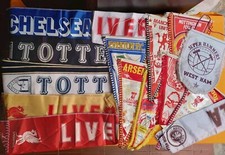 Lotto 15 Pezzi Sciarpe Gagliardetti Calcio Inglese Squadre Anni 80 Vintage A2