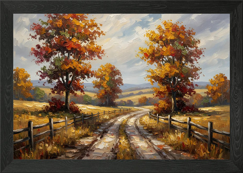 Quadro autunno strada - quadro,