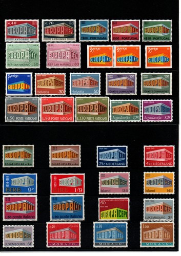Cept 1969 completo paesi 52 - completo,