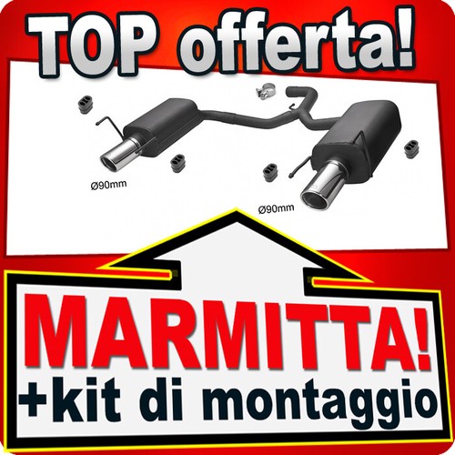 Sport marmitta duplex 2x90mm - sport,