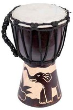 Tamburo Djembe 35 cm professionale per bambini bongo bambini asilo elefante buon suono