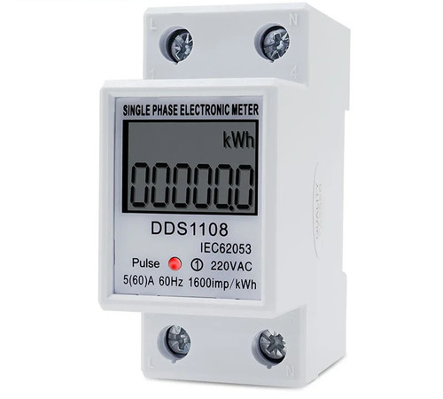 Misuratore energia lcd - misuratore, di
