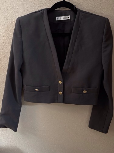 Blazer donna zara cropped con - zara,