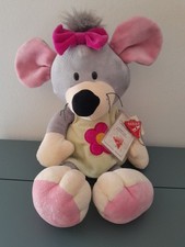 Peluche LELLY - Topo con fiocchetto e maglietta - certificato - Venturelli
