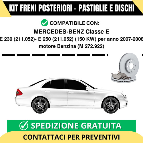Kit freni posteriori per - kit,