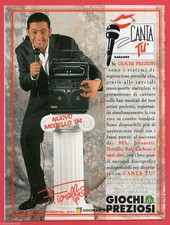 Pubblicità Advertising Werbung Canta Tu Giochi Preziosi Giocheria 1994