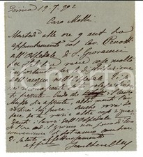 1902 TORINO Arch. Giovanni CHEVALLEY su lavori MOLINETTE - Autografo