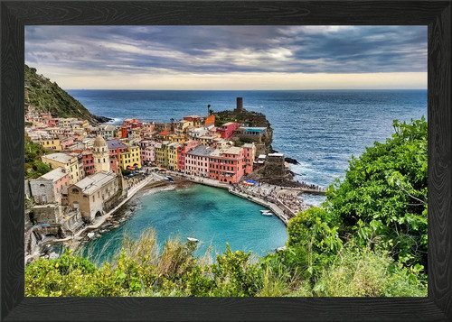 Quadro colorato villaggio