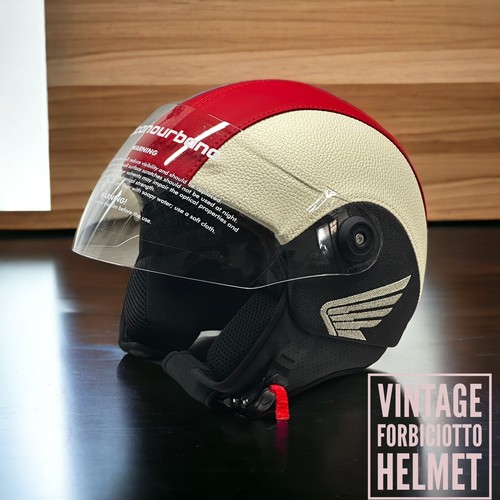 Casco vintage pelle - in,