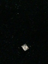 Diamante naturale 0,13 carati WS1 colore Champagne taglio Prinzess 