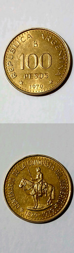 Moneta argentina 100 pesos - moneta,