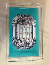 Vassoio acrilico autografato