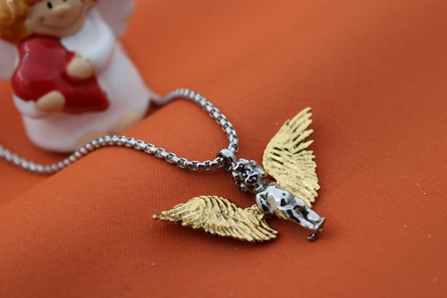 Collana angelo ali fede