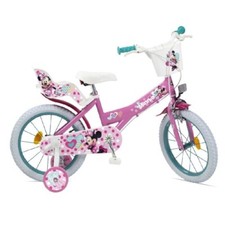 Bicicletta da Bambina 14 Pollici Minnie con Rotelle Bici Mountain Bike per Bimba