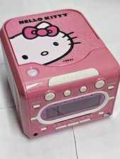 Radio Sveglia Doppia CD Stereo Hello Kitty AM/FM KT2053A, Leggere Descrizione 