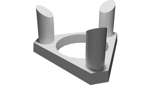 Supporto espositore rocce - espositore,