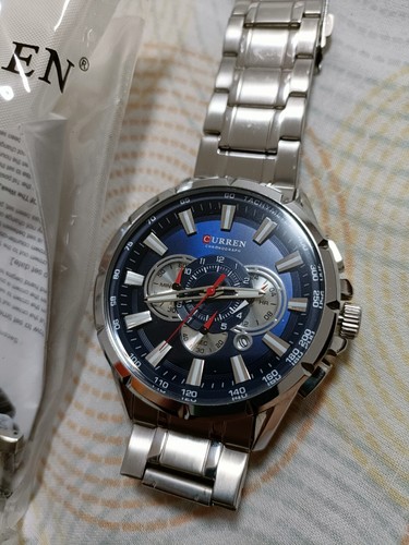 Cronografo uomo curren in - ,