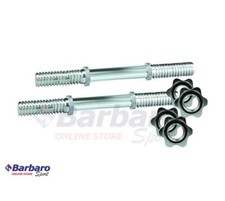 Coppia Manubri 35 cm Toorx Chiusura A Vite Cromati MCV-38 Pesi Foro 25mm