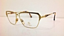 Von Furstenberg Occhiale Vista Metallo Vintage 1985 Oro donna luminoso Elegante