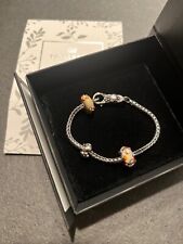 Trollbeads Thun By Bracciale dei Desideri Argento  Completo più charm 