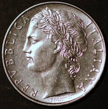 Italy 100 Lire 1971 KM# 96