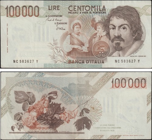 100000 lire 1986 - 1/12/1986,