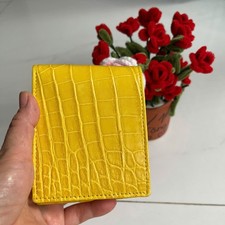 Portafoglio uomo bifold giallo