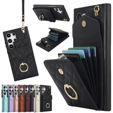 Custodia con cinturino per Samsung Galaxy S24 S23 FE portafoglio ecopelle cellulare custodia protettiva