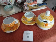 Thun Zuccheriera Con 2 Tazzine Caffè AL VOLO