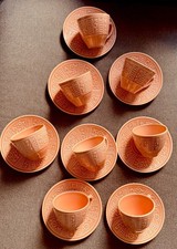 LAVENO ...ANTONIA CAMPI decoro margherita   8 tazze da the con piatto