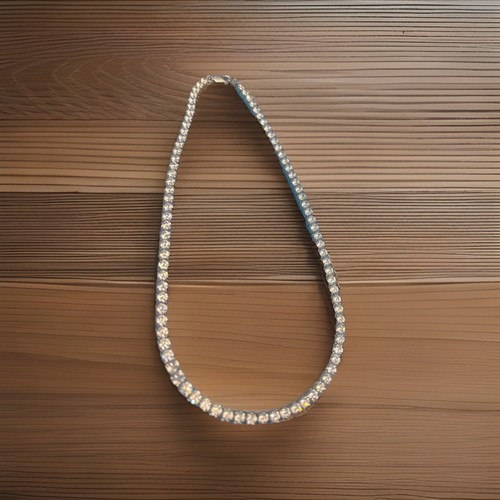 Collana tennis argento