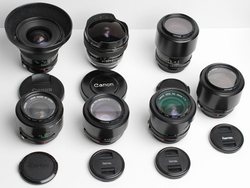Canon set obiettivo vintage - fd,