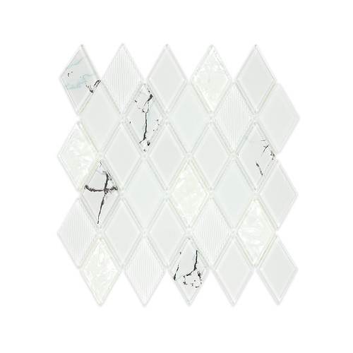 Piastrella vetro bianco - piastrella, in
