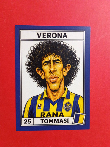 Figurina caricatura calciatori - figurina,