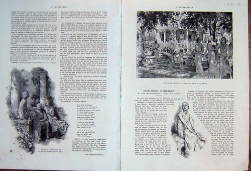 Original old vintage print - original,