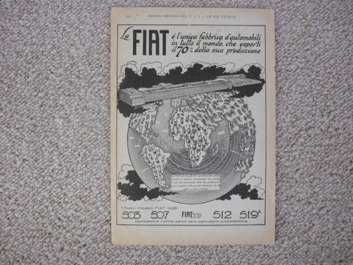 Rara pubblicita fiat - rara,