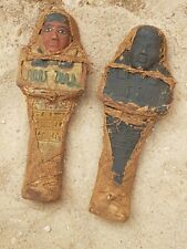 Raro antico egizio antico 2 ushabti servitori e minion tomba sacra 2480 a.C.