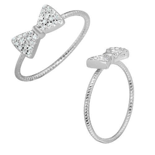 Anello per donne - anello, fiocco