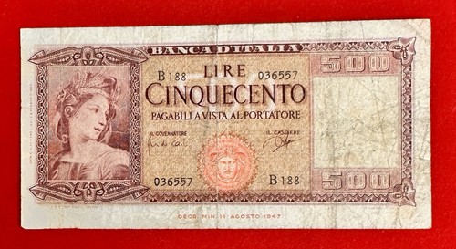 Numismatica banconota 500 lire - banconota,