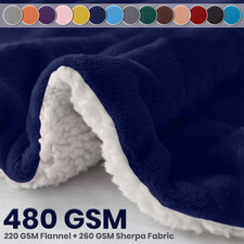 Coperta sherpa pesante lusso