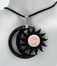 Ciondolo Ebano Sole Luna