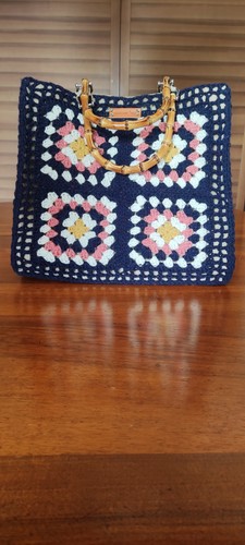 Borsa granny lana fatta a - lana,