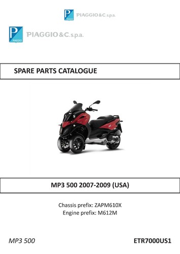 Piaggio vespa parts manual - piaggio,
